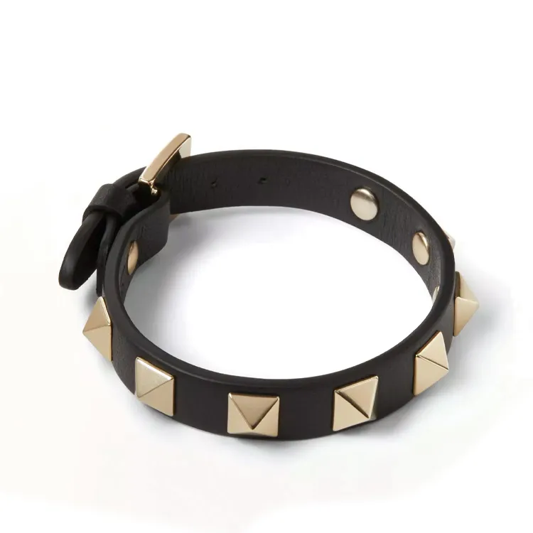 Valentino Rockstud Leather Bracelet-1