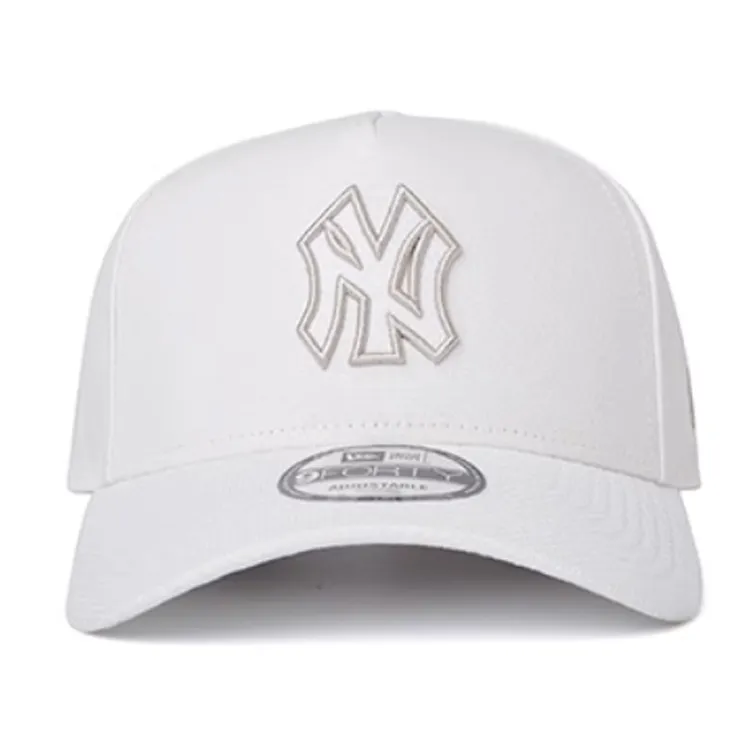 New Era Polyester Cotton Baseball Caps Unisex White-1