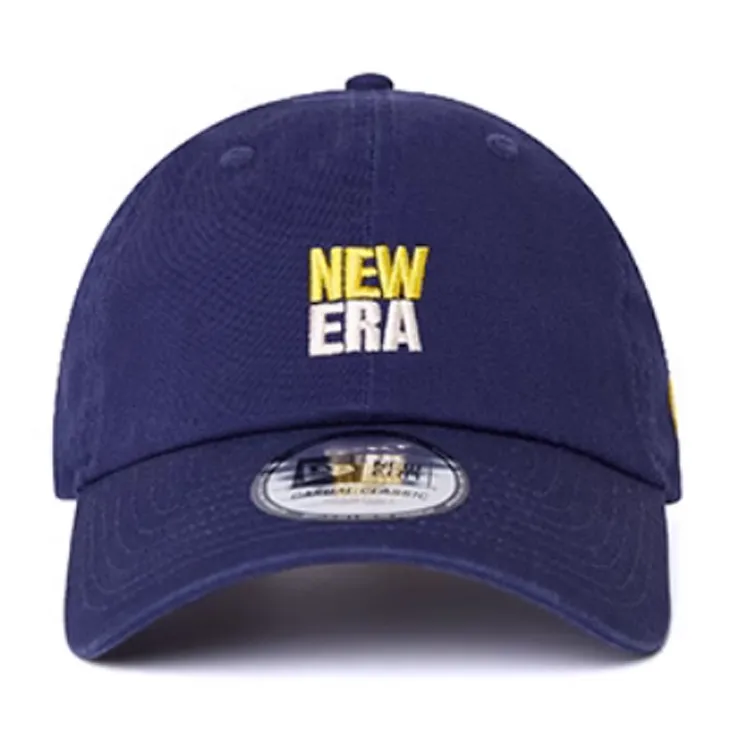 New Era Cotton Baseball Caps Unisex Light Navy Blue-1