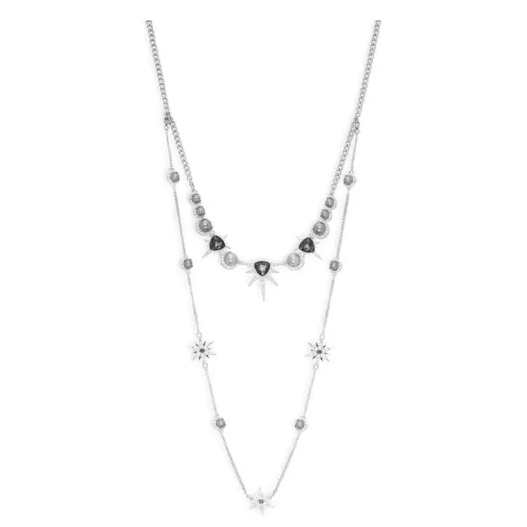 Swarovski Crystal Necklaces Women's Silver-1
