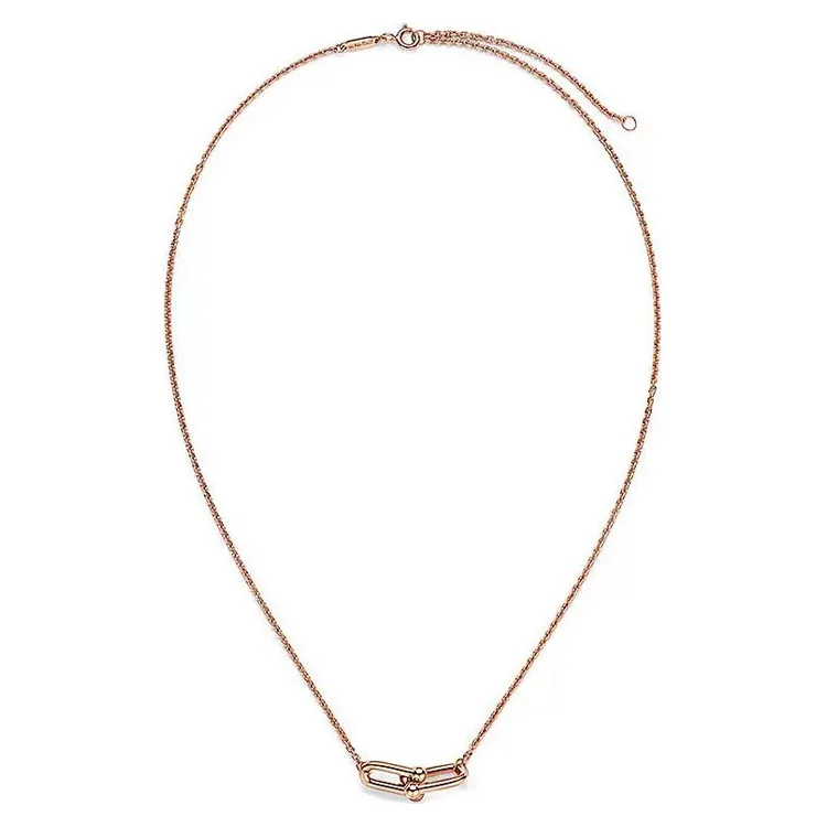 TIFFANY & CO. 18K Rose Gold Necklaces Women's Rose Gold-1