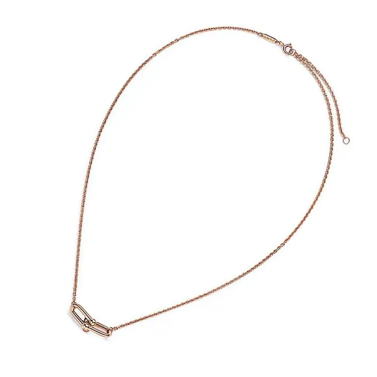 TIFFANY & CO. 18K Rose Gold Necklaces Women's Rose Gold-2