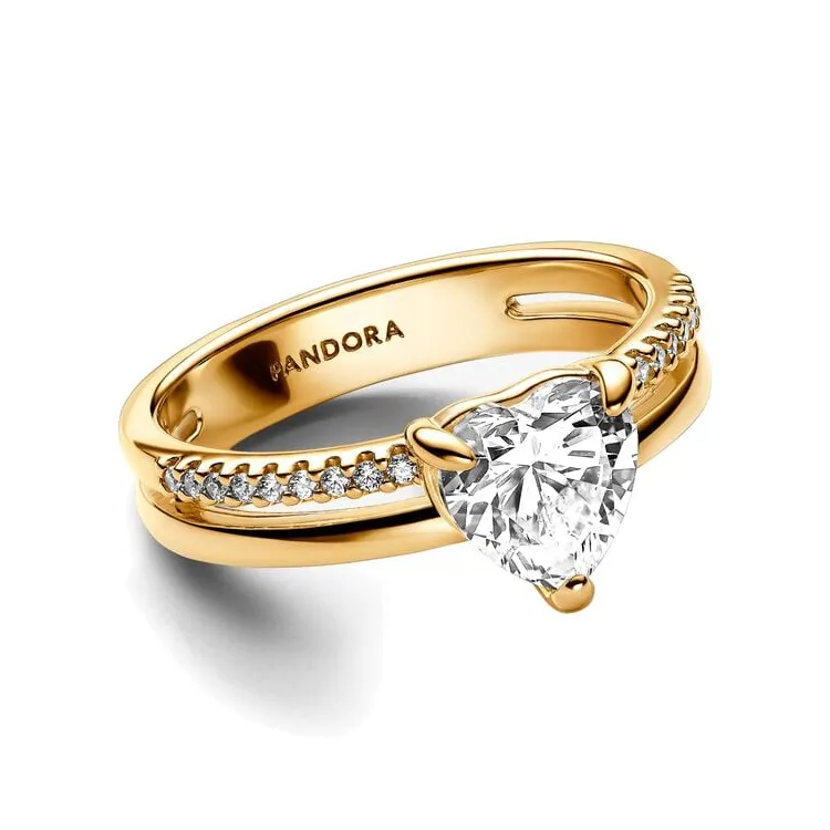 Pandora Metal Gold-Plated 14K Gold Rings Women's Gold-1