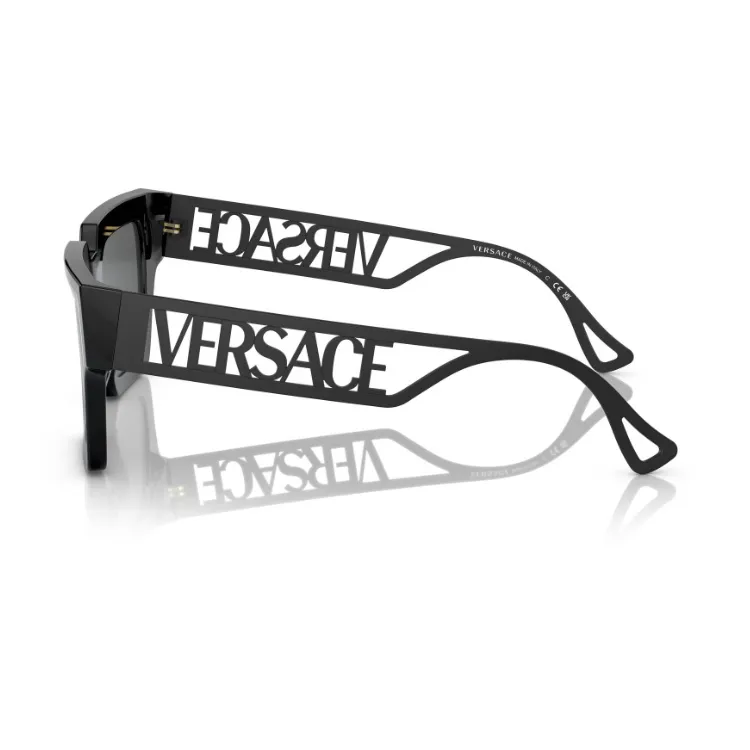 FANSIZHE Acetate Metal Irregular Shape Sunglasses Women's Black-2