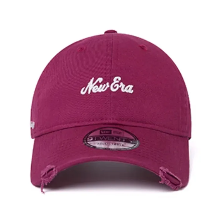 New Era Cotton Baseball Caps Unisex Cherry Red-1