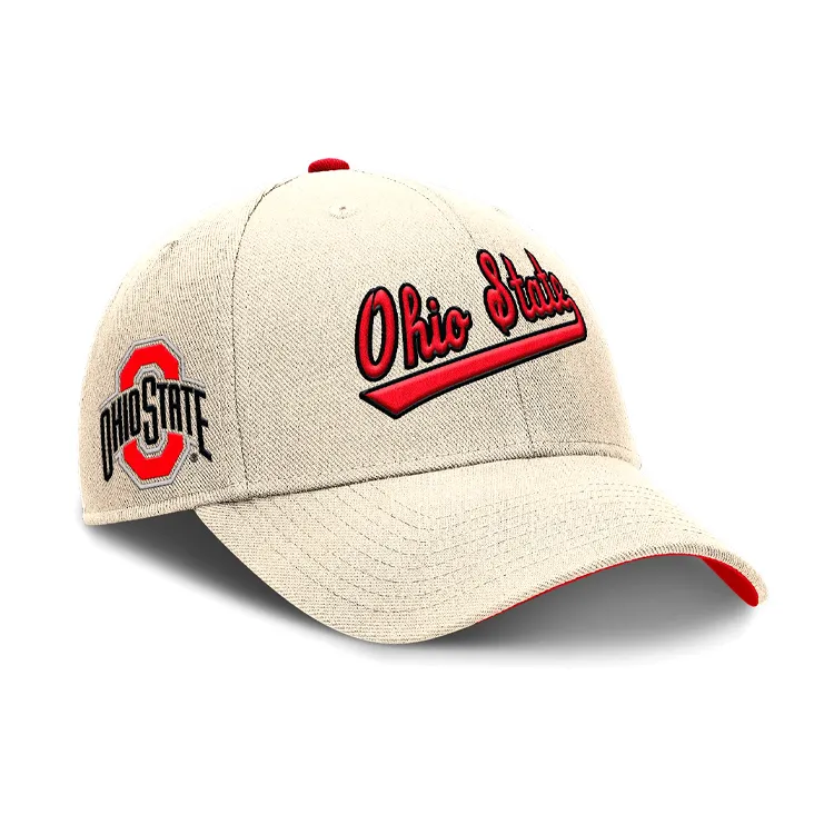 Nike Ohio State Buckeyes Primetime Rise Men's Nike College Adjustable Hat-1