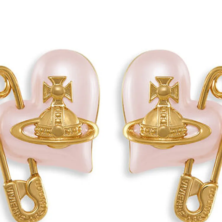 Vivienne Westwood Brass Stud Earrings Women's Rose Gold-1
