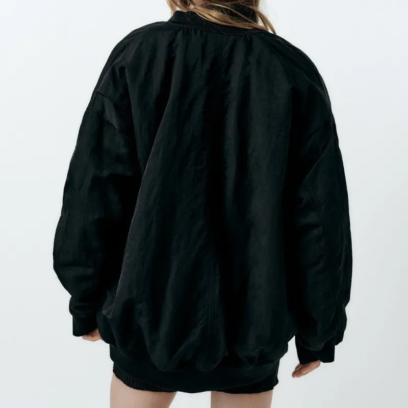 ZARA Jackets Coats Women's Black-2