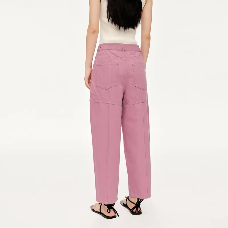 VGRASS STUDIO Jeans Women's Barbie Pink Color-1