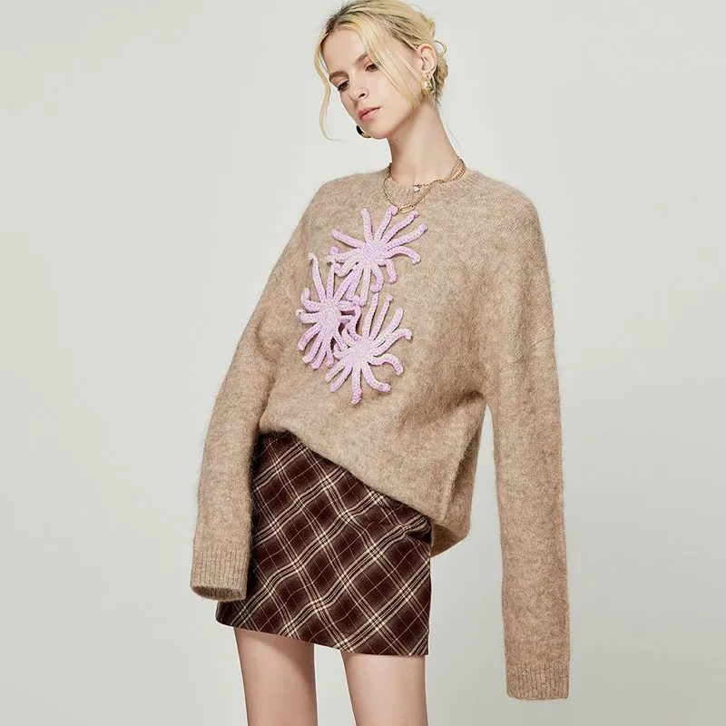 Weekly Sweater Women's Light Umber-2
