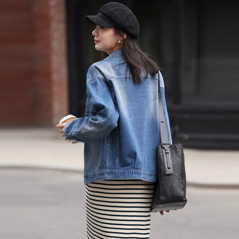 Demana Denim Jacket Women's Denim Blue-2