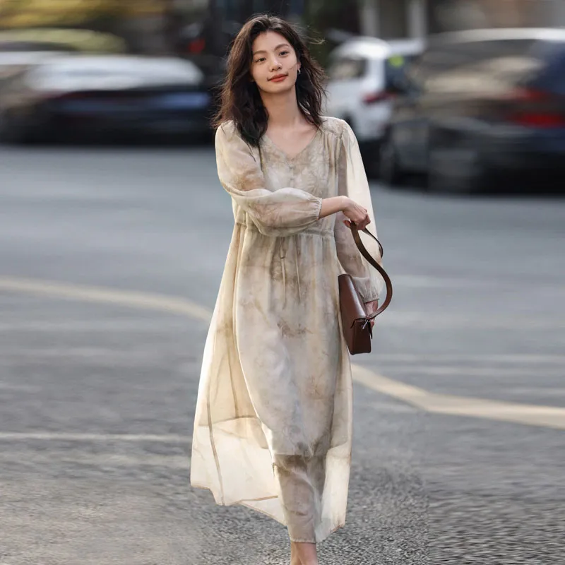 Demana Long Sleeved Dresses Women's Print-1