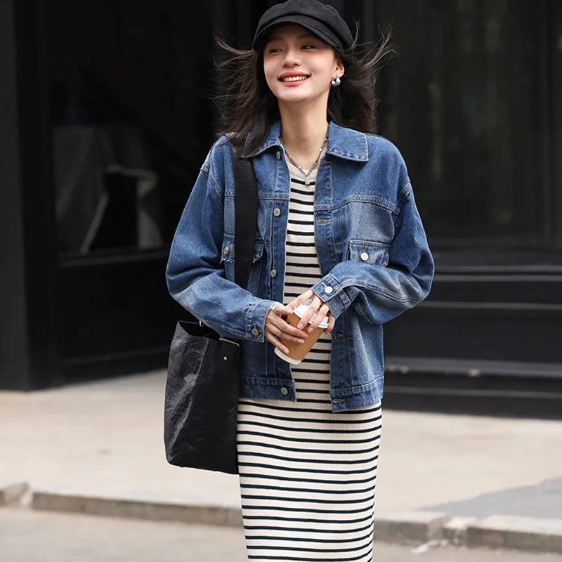 Demana Denim Jacket Women's Denim Blue-1