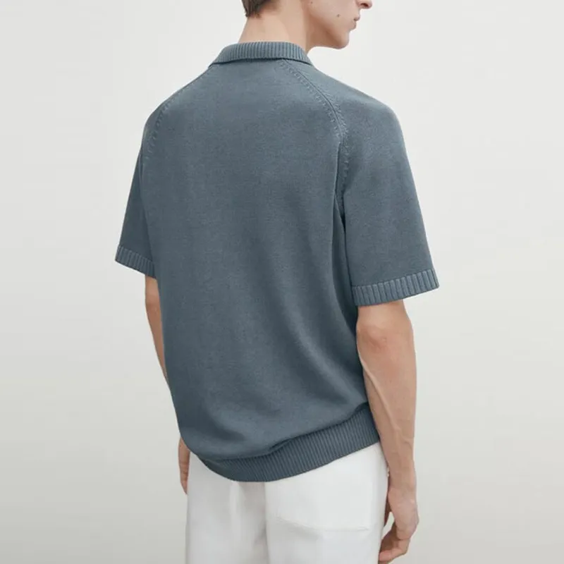 Massimo Dutti Polo Shirt Men's Blue-4