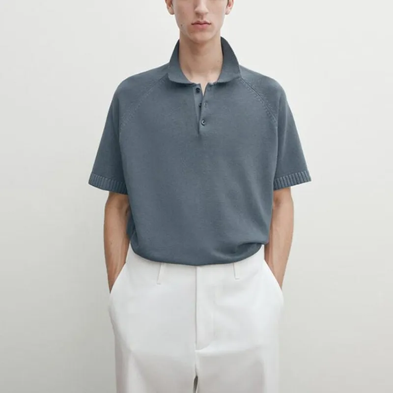 Massimo Dutti Polo Shirt Men's Blue-3