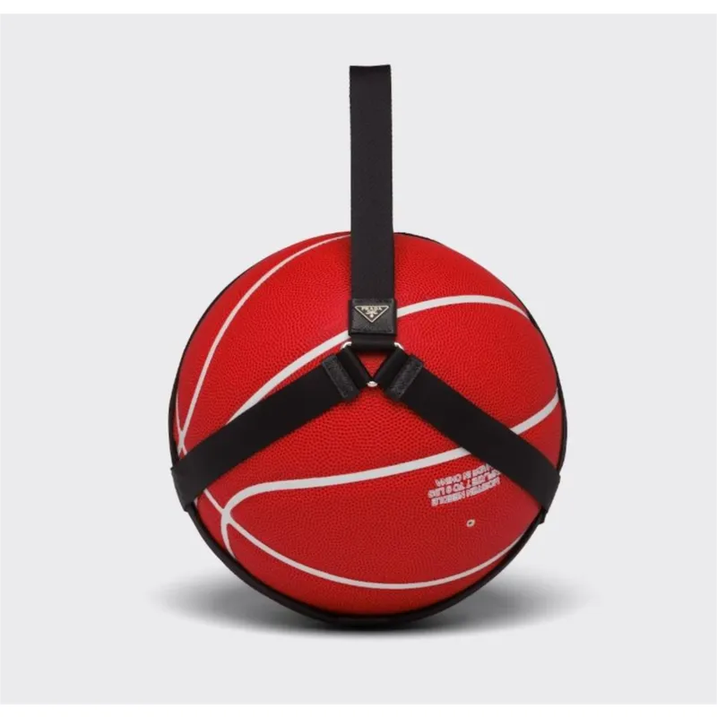 PRADA Rubber Basketball Red Size 7 Ball Training-6