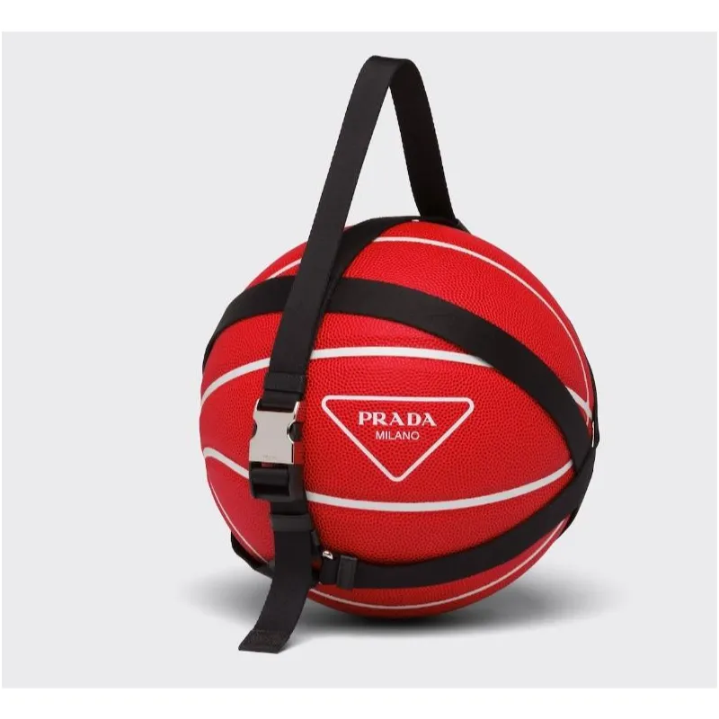 PRADA Rubber Basketball Red Size 7 Ball Training-5