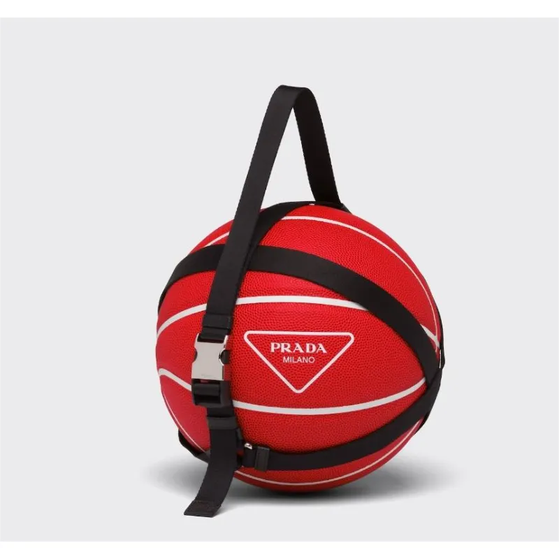 PRADA Rubber Basketball Red Size 7 Ball Training-4