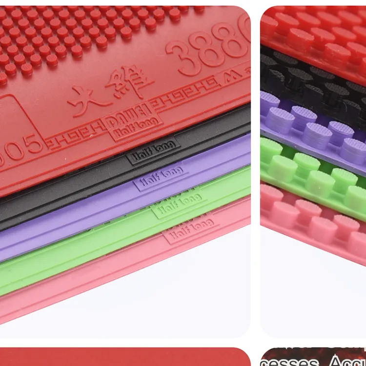DAWEI 388C 1 Table Tennis Rubbers Sponge Raw Pips Rubber Quick Attack Compatibility 1.2 1.8mm Red-0