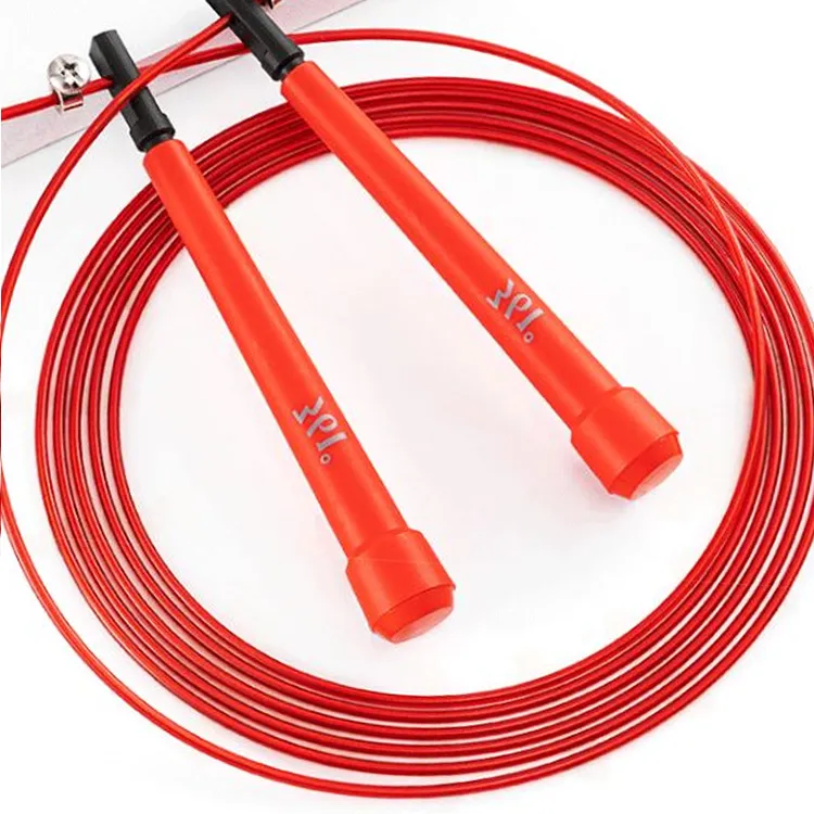 361° Fitness Training Non Countable Jump Ropes Fitness Crowd PVC+Silicone+Steel Wire Rope PP Controller 3m Red-3