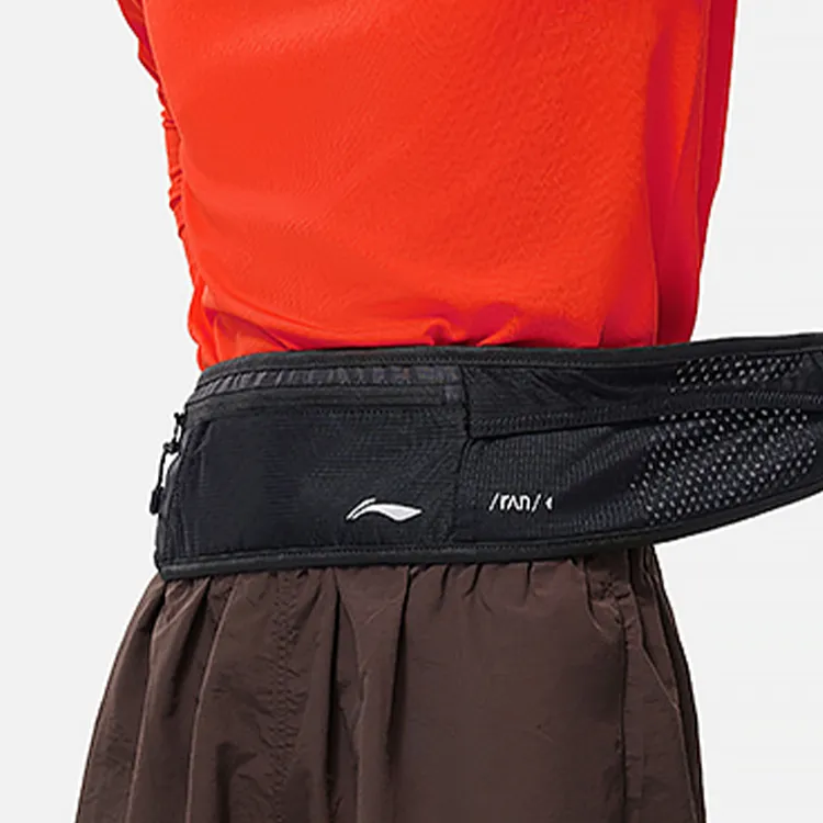 LiNing Big Kids Running Series Polyester Running Waist Bag Regular Unisex Black-5