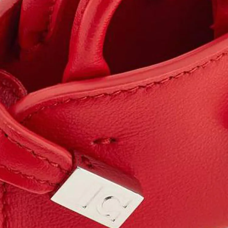 FERRAGAMO Calfskin Pendant Bag Accessories Mini Women's Flame Red-4