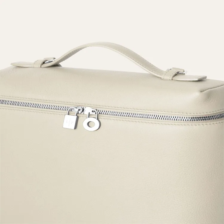Loro Piana Leather Backpack Women's White-4