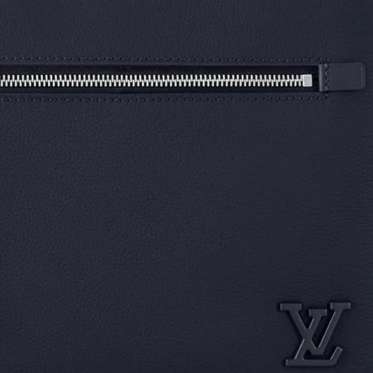 LOUIS VUITTON TAKEOFF Cow Leather Clutch Regular Men's Marine Blue-3