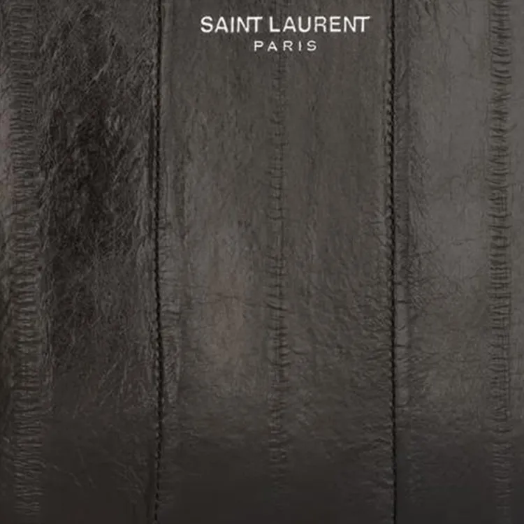 SAINT LAURENT Eel Skin Wallet Men's Caramel Brown-4