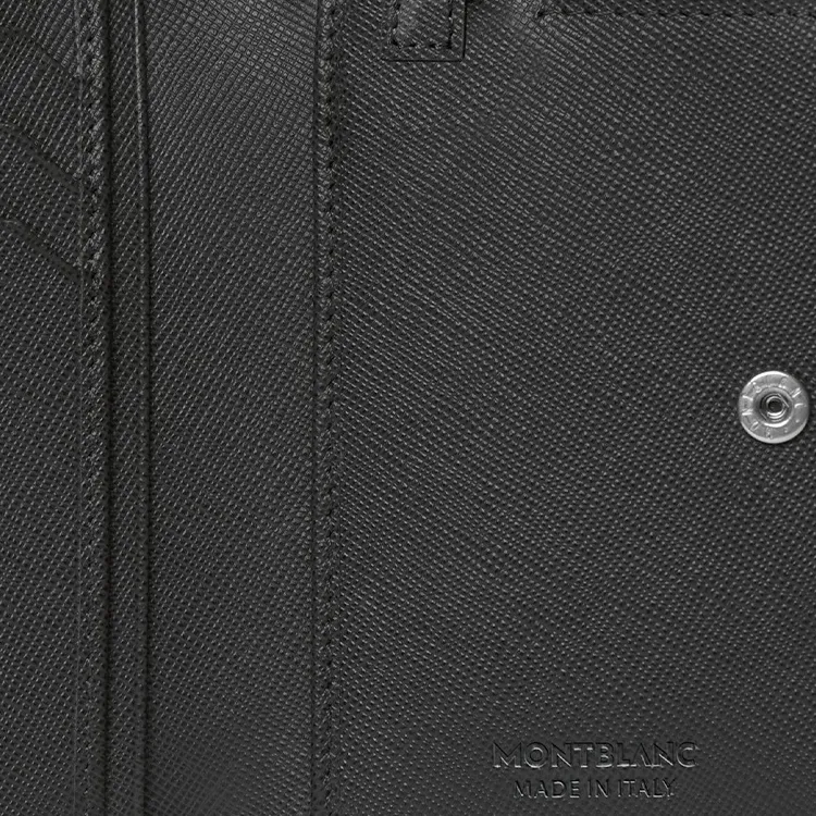 MONTBLANC Leather Wallet Unisex Black-7