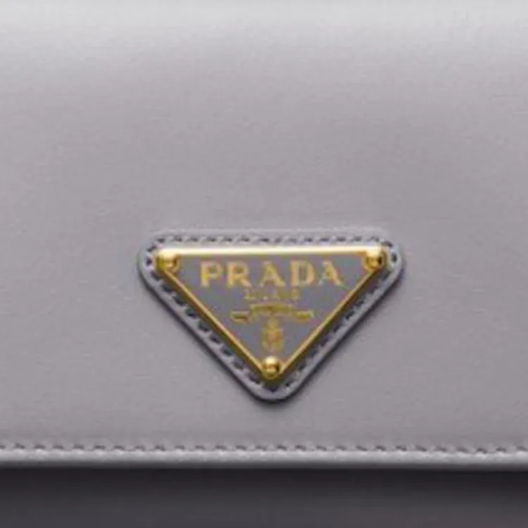 PRADA Leather Wallet Trumpets Women's Wisteria Purple-4