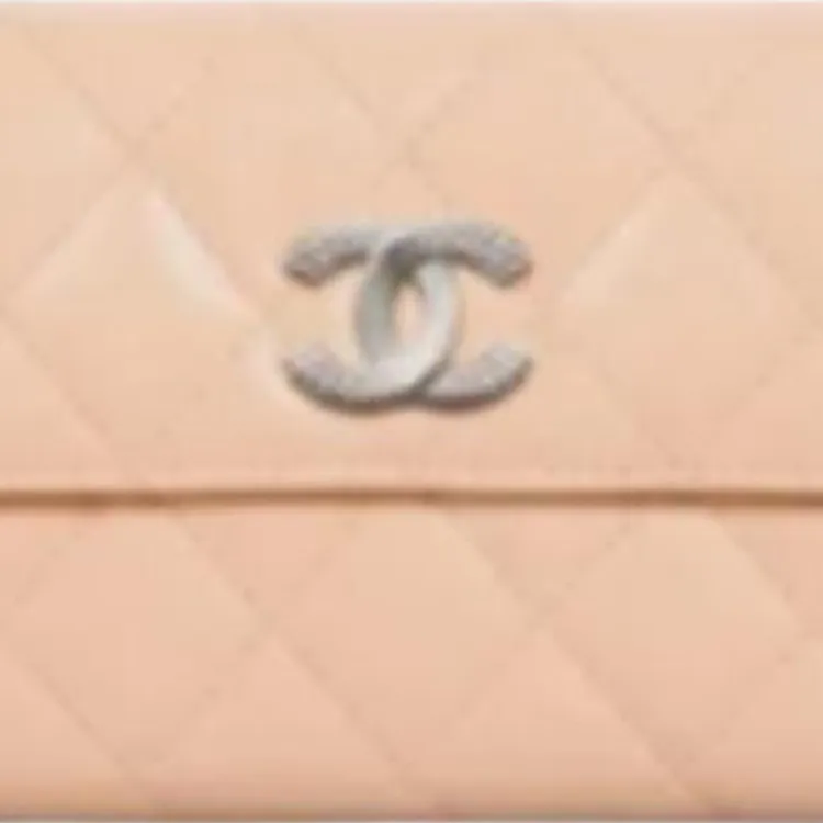CHANEL Calfskin Wallet Women's Beige-1