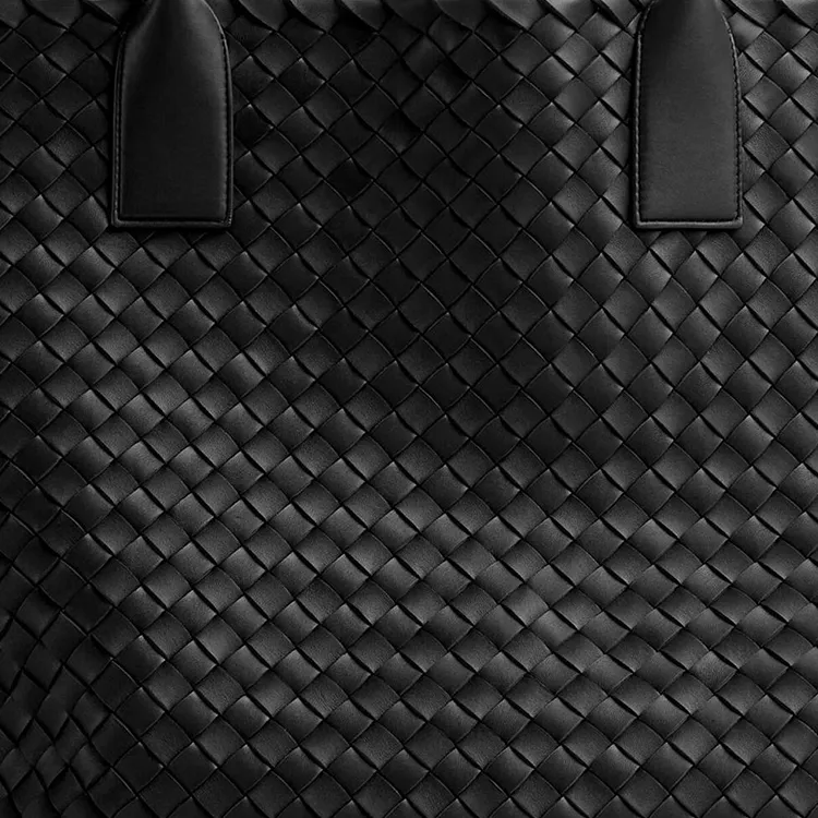 Bottega Veneta Lambskin Tote Bag Shopping Bag Handbag Regular Men's Black-3