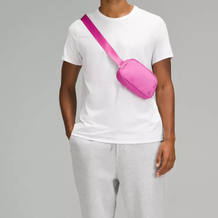 Lululemon Nylon Crossbody Bag Sling Bag Women's Pink-5