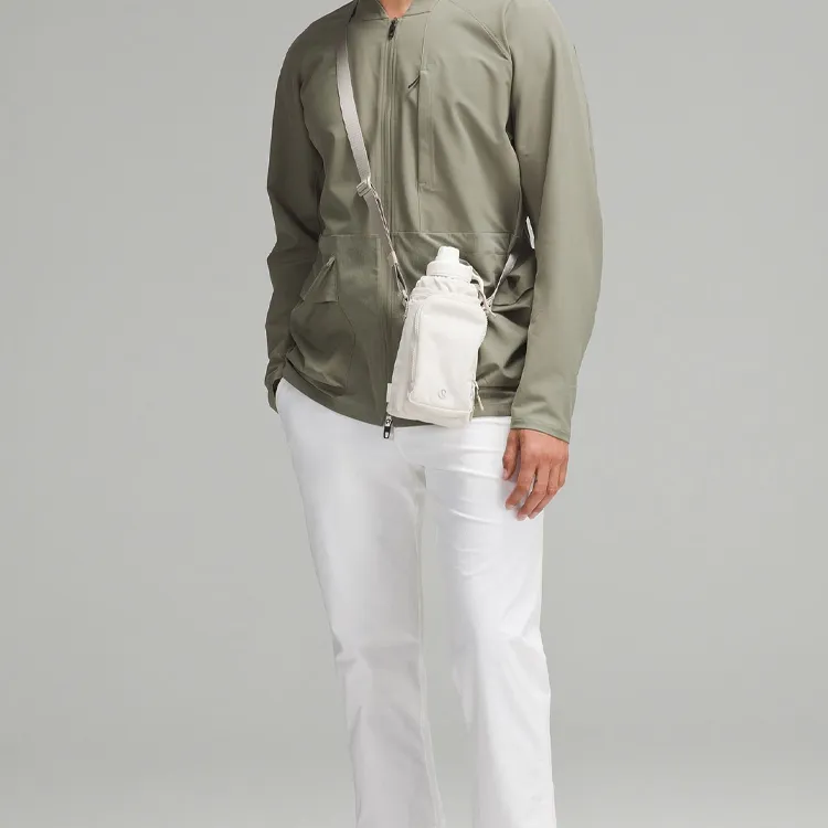 Lululemon Recycled Nylon Shoulder Bag Crossbody Bag Regular Unisex Bone White & Linen-5
