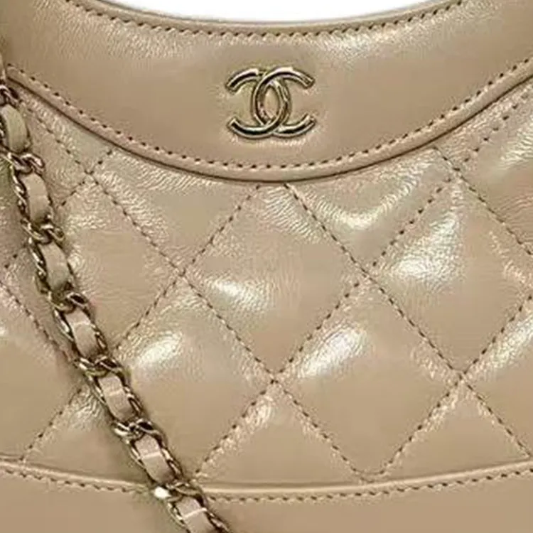 CHANEL Polished Lambskin Shoulder Bag, Crossbody Bag, Handbag Regular Women's Brown-1