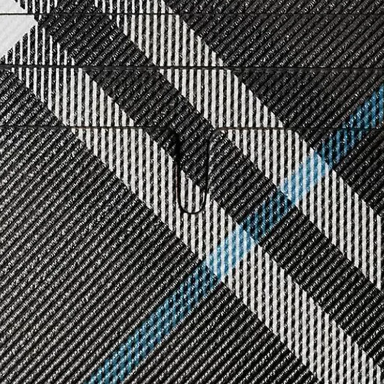 Burberry Polyurethane Card Holder Regular Men's Black & White & Blue-2