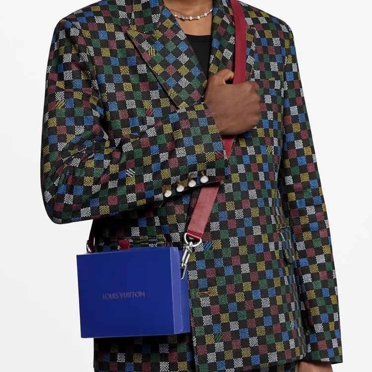 LOUIS VUITTON Shopper Clutch Blue-7