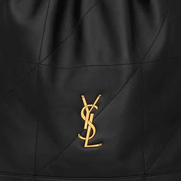 SAINT LAURENT Jamie Lambskin Shoulder Bag Tubas Women's Black-5