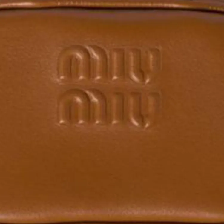 MIU MIU Calfskin Bag Charm Bag Accessory Women's Brown-3
