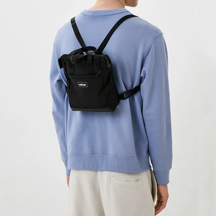 Adidas Nylon Backpack Regular Unisex Pure Black-4