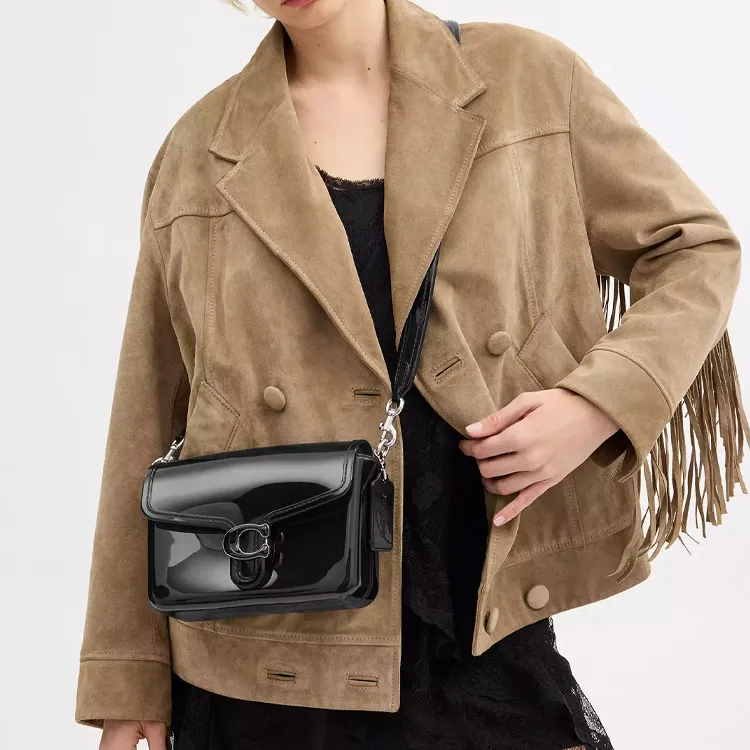 COACH Polyvinyl Chloride Jelly Bag Shoulder Bag Crossbody Bag Small Size Women's Black-5