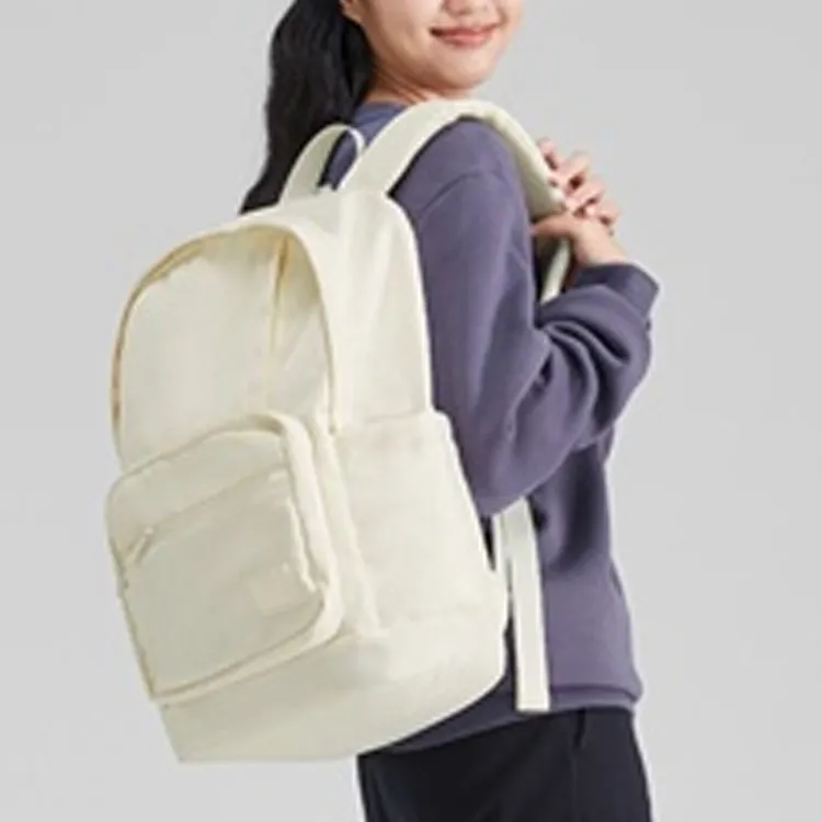 Skechers Fabric Backpack Regular Unisex Cream White-3