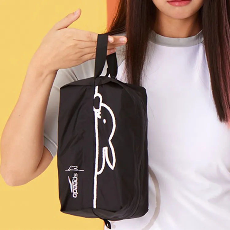 Speedo Miffy Collaboration Nylon Swim Bag Unisex Black & White-2