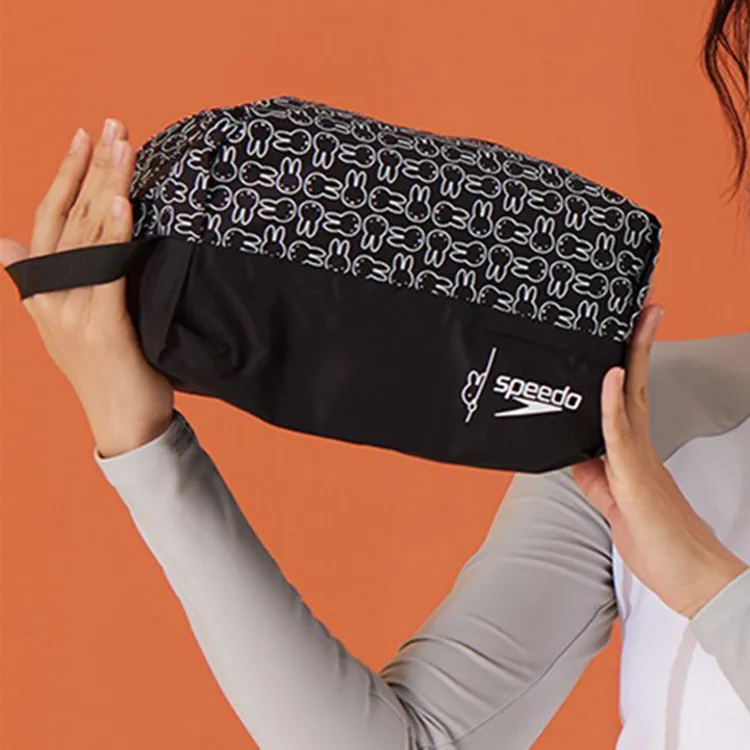 Speedo Miffy Collaboration Nylon Swim Bag Unisex Black & White-6