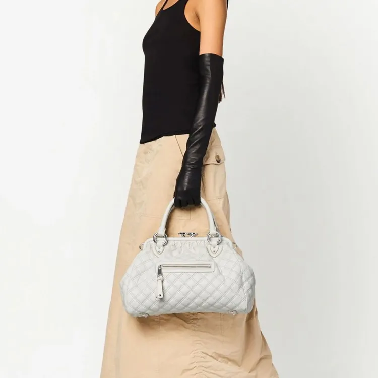 MARC JACOBS The Stam Leather Tote Bag-5