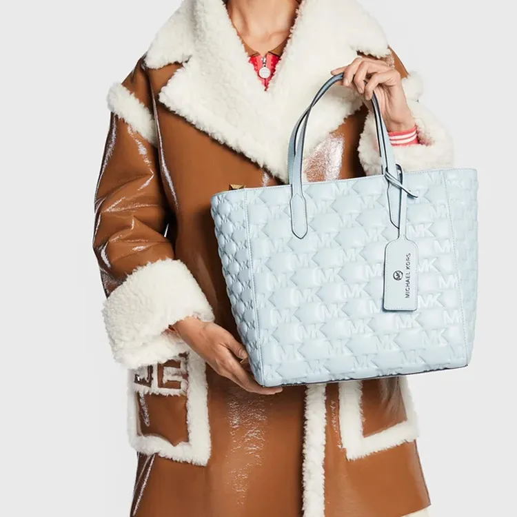 MICHAEL KORS Artificial Leather One Shoulder Handbag Large Size Women's Blue-4