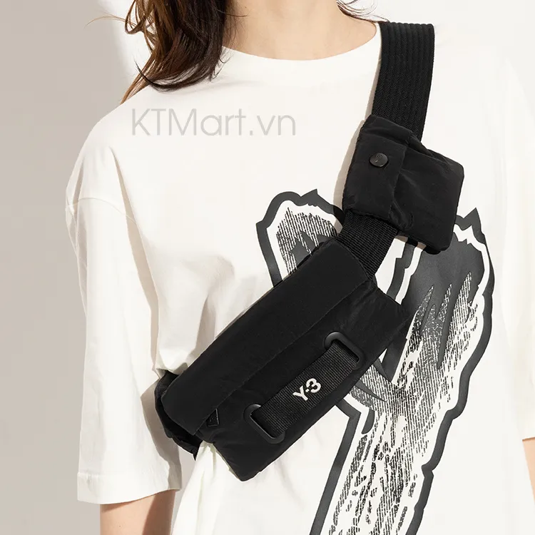 Y-3 Polyamide Fanny Pack Small Size Unisex Black-5