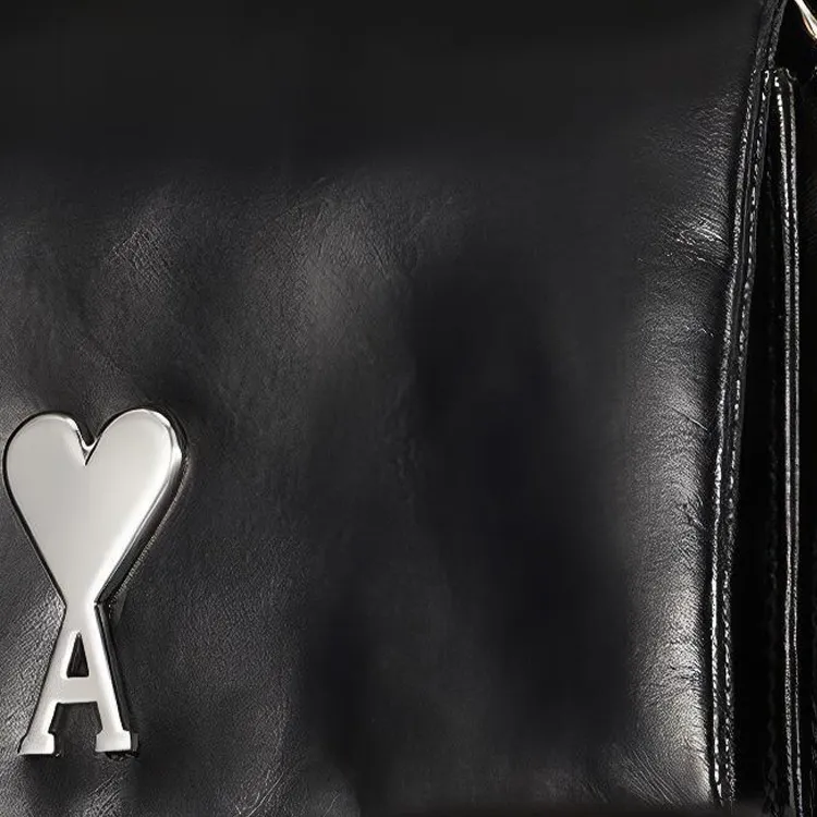 AMIPARIS Cow Leather Handbag With Wallet Women's Black-3