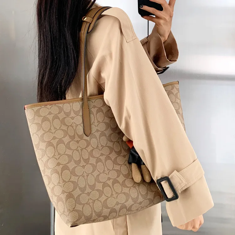 Lan Bao Fan Bag Inserts [Zip Tote 30]Beige Shoulder Pads+Beige Liner-5